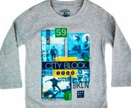 Футболка для мальчика LOSAN р.116 серый 1355