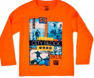 Футболка для мальчика LOSAN р.122 оранжевый 1355