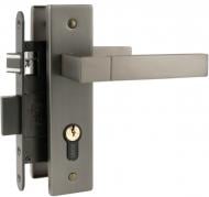 Комплект фурнітури циліндровий Linde A-2004 PZ MA + P6E30/30 SN 62 мм матовий антрацит без петель