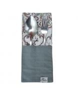 Конверт для столовых приборов Прованс Mosaic 8x20 см серый