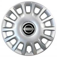 Колпак для колес SJS Nissan 214 R14" 4 шт. серебряный (090815)