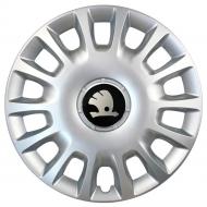 Колпак для колес SJS Skoda 214 R14" 4 шт. серебряный (090820)