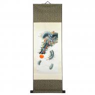 Свиток настенный Traditional Chinese Art Огненный дракон Шелк Рисовая бумага 90х30 см (12011) Свиток настенный Traditional Chinese Art Огненный дракон Шелк Рисовая бумага 90х30 см (12011)