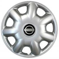Колпак для колес SJS Nissan 218 R14" 4 шт. серебряный (090923)