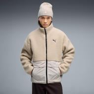Куртка мужская осенняя Puma Hybrid Re:Fibre Sherpa Jacket M 69456282 р.S бежевая