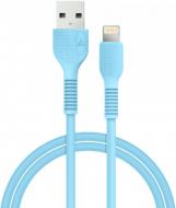 Кабель Acclab USB to Lightning 1,2 м голубой (AL-CBCOLOR-L1BL)