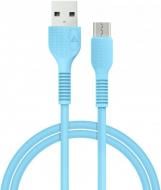 Кабель Acclab USB to Micro USB 1,2 м голубой (AL-CBCOLOR-M1BL)