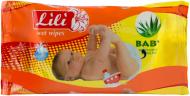 Дитячі вологі серветки Lili Baby з екстрактом алое вера 40 шт.