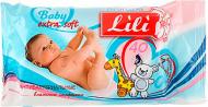 Дитячі вологі серветки Lili з екстрактом календули і вітаміном Е 40 шт.