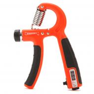Еспандер кистьовий Cornix з регульованим навантаженням та лічильником 5-60 кг XR-0265 Orange/Black