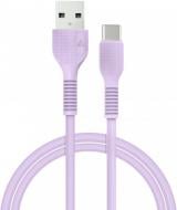 Кабель Acclab USB to Type-C 1,2 м фиолетовый (AL-CBCOLOR-T1PP)