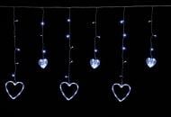 Електрогірлянда-штора Серця світлодіодна (LED) 138 ламп 2,5 м (QC6002)