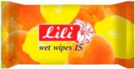 Вологі серветки Lili з ароматом цитруса 15 шт.