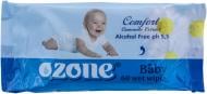 Дитячі вологі серветки Ozone Baby з екстрактом ромашки 60 шт.