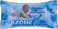 Дитячі вологі серветки Ozone Baby з екстрактом календули і вітаміном Е 40 шт.