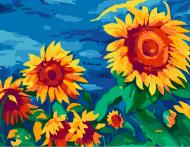 Картина за номерами Жовті соняхи 35х45 см Rosa Start