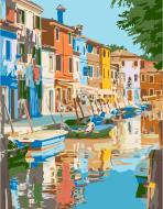 Картина за номерами Місто на воді 35х45 см Rosa Start