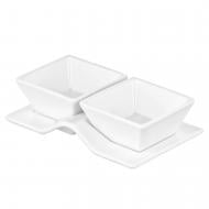 Набір для закусок Ardesto 3 предмети білий (AR3750)
