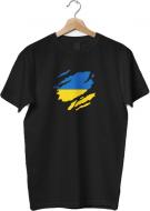 Футболка Україна, чорна, р. L, 100% бавовна