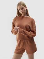 Свитшот 4F SWEATSHIRT F1001 4FWSS24TSWSF1001-81S р.XS коричневый