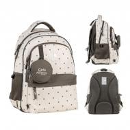 Рюкзак школьный GoPack ducation Beige Polka Dots GO26-182M-3