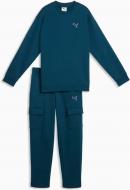 Спортивный костюм Puma ESS ELEVATED Relaxed Crew and Cargo Pants Suit FL B 69521836 р.152 синий