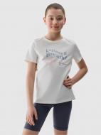 Футболка 4F TSHIRT F1854 4FJWSS25TTSHF1854-11S р.134 белый