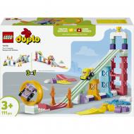 Конструктор LEGO DUPLO 3 в 1 Интересные горки и трамплины с автомобилями 10478