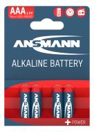 Батарейка Ansmann Alkaline 1,5 V AAA (мізинчикові) 4 шт. (5015553)