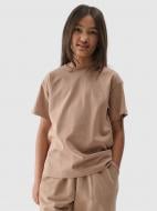 Футболка 4F TSHIRT F2326 4FJWSS25TTSHF2326-83S р.140 бежевый