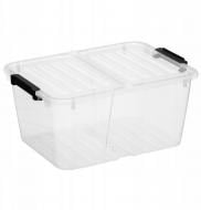 Ящик для зберігання Poliplast 2301 прозорий Flex 15л з подвійною кришкою 185x290x395 мм