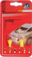 Автолампа светодиодная King Company QY9.5-10 yellow W5W 2 шт.(4073)
