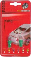 Автолампа светодиодная King Company QY9.5-10 green W5W 2 шт.(4072)