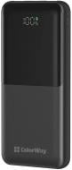 Повербанк ColorWay 10000 mAh black (CW-PB100LPB3BK-PDD)
