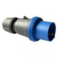 Вилка силовая с заземлением Bals Elektrotechnik 32A 3P 230V 6H IQ QC-ST IP54 серый с синим 2114 Вилка силовая с заземлением Bals Elektrotechnik 32A 3P 230V 6H IQ QC-ST IP54 серый с синим 2114