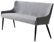 Лавка Unique Furniture OTTOWA 600x820x1600 мм светло-серый / черный