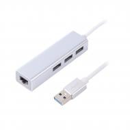 Адаптер Maxxter з USB на Gigabit Ethernet 3 Ports USB 3.0