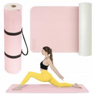 Коврик для йоги и фитнеса 4fizjo TPE Pink/Grey Blue 180 х 60 х 0,6 см (P-5907739317063) серо-розовый Коврик для йоги и фитнеса 4fizjo TPE Pink/Grey Blue 180 х 60 х 0,6 см (P-5907739317063) серо-розовый