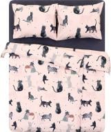 Комплект постільної білизни сімейний CATS мультиколор Luna