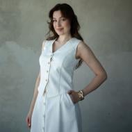 Жилет Эдельвика 04-25/00 р.S молочный