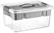 Ящик-органайзер Emhouse EP-814 прозрачный/серый 5 л 140x290x190 мм