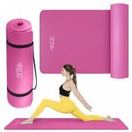 Килимок для йоги та фітнесу 4fizjo 180 x 60 x 1,5 см NBR Pink (P-5905973405669) рожевий