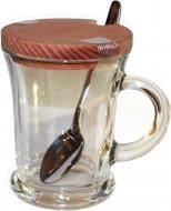 Чашка-заварник с ложкой и деревянной крышкой 50823К2 Everglass