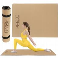 Коврик для йоги и фитнеса 4fizjo Cork 183 x 61 x 0,4 см (P-5907739319562) бежевый Коврик для йоги и фитнеса 4fizjo Cork 183 x 61 x 0,4 см (P-5907739319562) бежевый