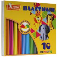 Пластилин 10 цветов со стеком 200 г ПЛ75 Умка