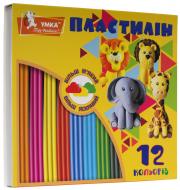 Пластилін 12 кольорів зі стеком 240 г ПЛ76 Умка