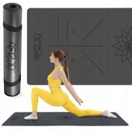 Коврик для йоги и фитнеса 4fizjo PU Black (P-5907739319531) черный