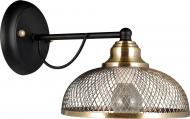 Бра Accento lighting Melpomena 1x40 Вт E14 антична латунь ALSQ-MB38752/1