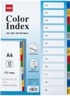 Разделитель пластиковый РР А4 Jan-Dec (5725B) Deli