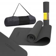 Килимок для йоги та фітнесу Cornix 183 x 61 x 0,6 см TPE XR-0350 Black чорний